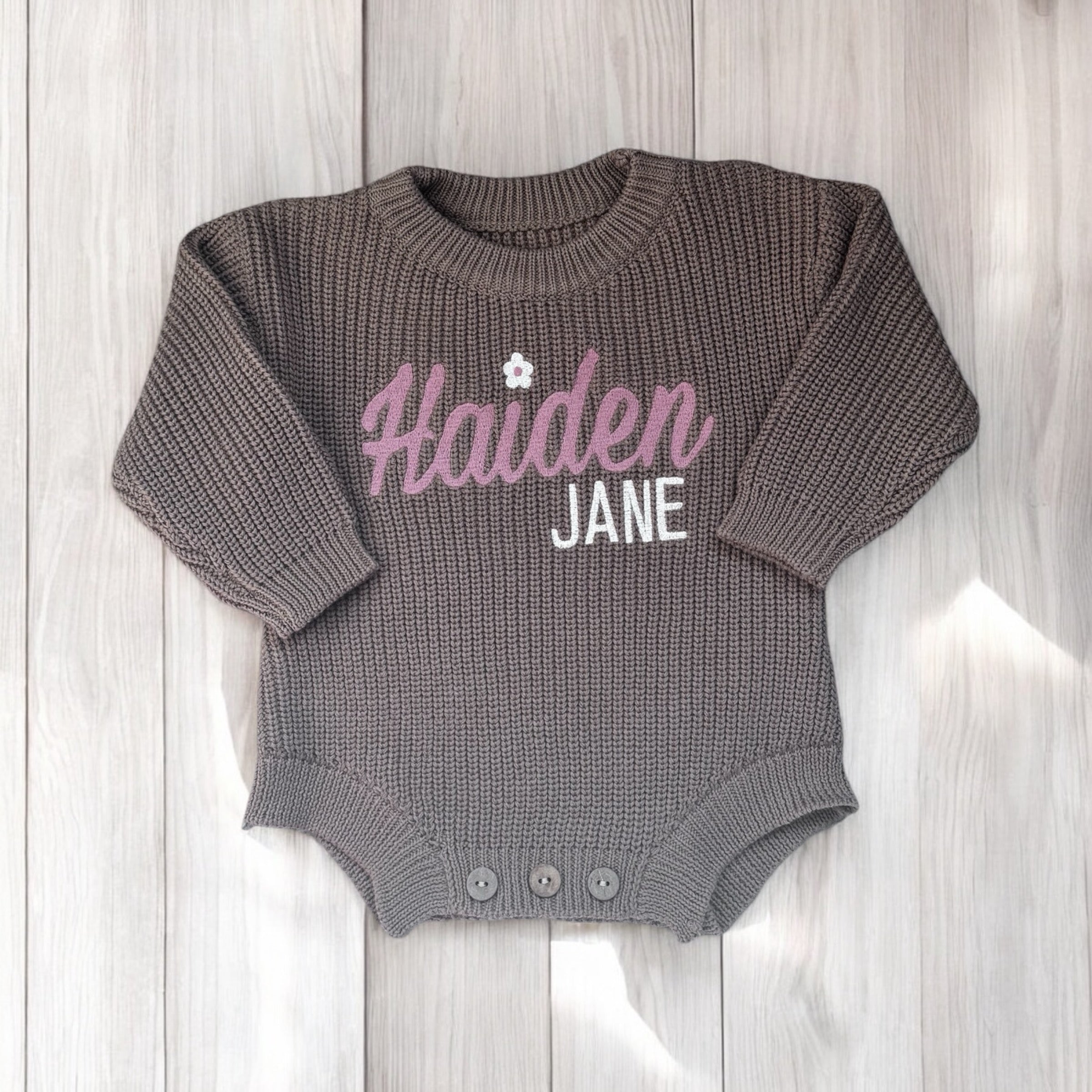 Personalized Name Leggings Top Knot Hat and Matching Onesie sold in Organic Cotton - You choose name symbols fonts and colors